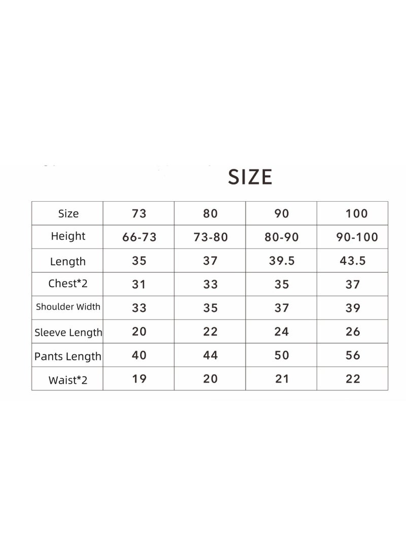 RedMapleTEK Baby Soft Cotton Long Sleeve Long Pants Sweatshirt Two-piece Set - Image 3
