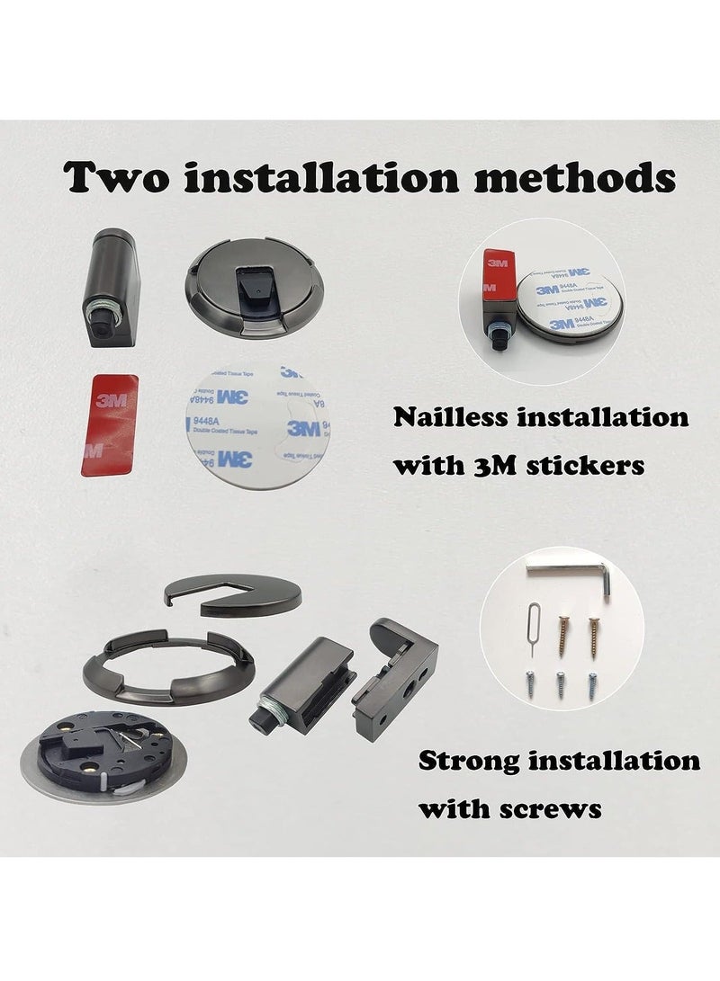 Captaintech Mechanical Door Stopper, Strongest Windproof Door Holder to Keep Door Open, Stainless Steel No Magnetic Doorstop, Heavy Duty Door Stop for Home Office Door, Door Catch - Image 5