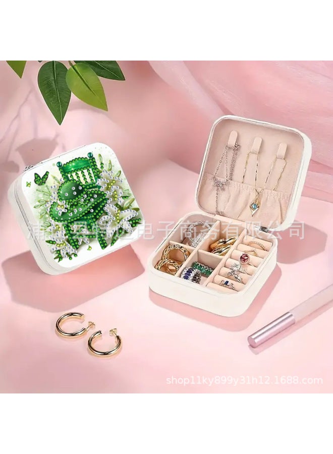 Hot Diy Diamond Painting Portable Dust-proof elry Storage Box Irregular-shaped Diamond elry Gift Box Accessories