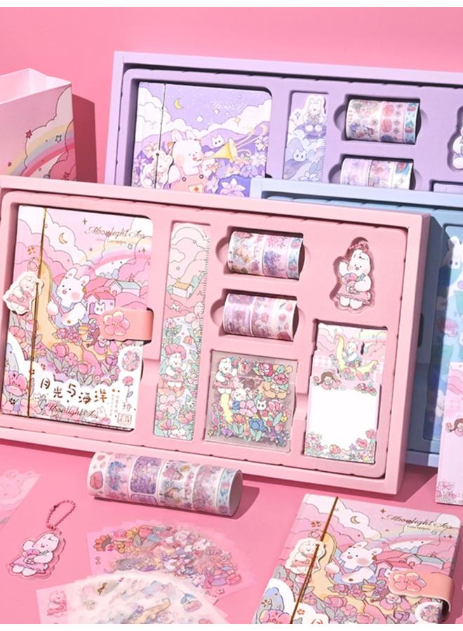 Bluejw School Opening Net Red Hand Book Suit Gift Box Cute Girl Heart Hand Book Suit Hand Book Simple Ins Style Primary School - Image 4