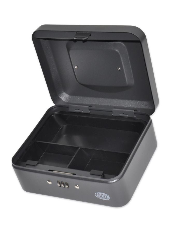 FIS صندوق نقدي FIS مع قفل رقمي 8 بوصة، لون أسود غير لامع - FSCPTS0037BK - Image 2