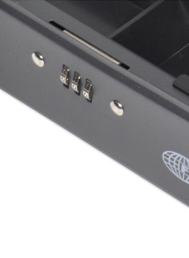 FIS صندوق نقدي FIS مع قفل رقمي 8 بوصة، لون أسود غير لامع - FSCPTS0037BK - Image 3