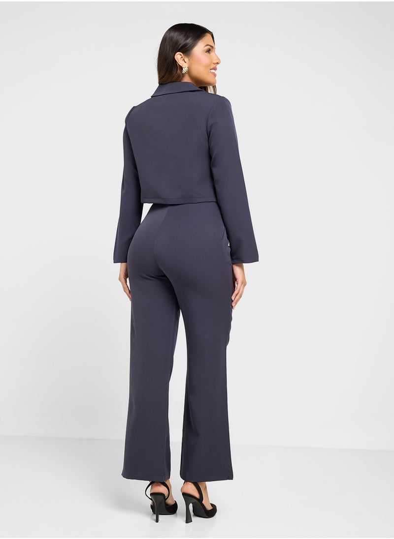 ELLA Cropped Blazer & Pant Set  - Image 2