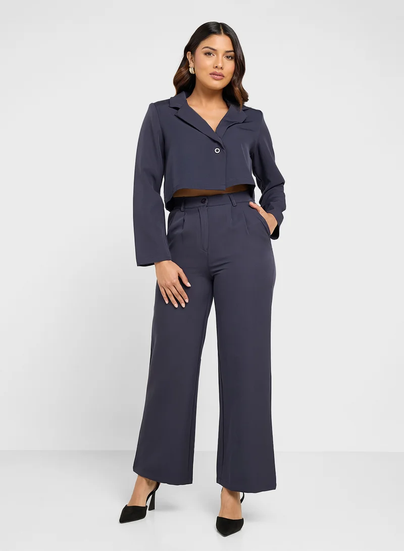 ELLA Cropped Blazer & Pant Set