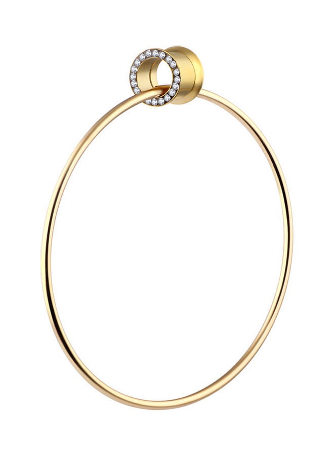 NIBEMINENT Rhinestone Big Circle Design Ear Plug - Image 1