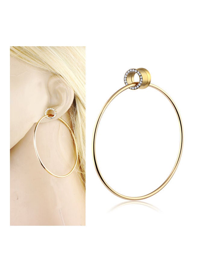 NIBEMINENT Rhinestone Big Circle Design Ear Plug - Image 2