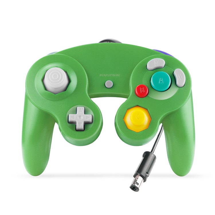 NGC Wired Controller Single Vibration Gamecube Green 