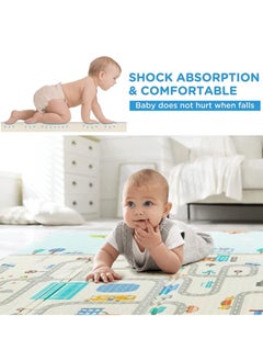 HOCC Baby Play Mat 180 * 150 * 1 CM – Baby Floor Mat, Anti-Slip Foam Playmat for Babies and Kids, Waterproof Baby Play Gym and Mat for Floor Play, Reversible Design (Bear Design)  - Image 2