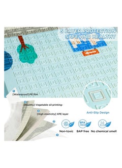 HOCC Baby Play Mat 180 * 150 * 1 CM – Baby Floor Mat, Anti-Slip Foam Playmat for Babies and Kids, Waterproof Baby Play Gym and Mat for Floor Play, Reversible Design (Bear Design)  - Image 4