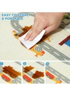 HOCC Baby Play Mat 180 * 150 * 1 CM – Baby Floor Mat, Anti-Slip Foam Playmat for Babies and Kids, Waterproof Baby Play Gym and Mat for Floor Play, Reversible Design (Bear Design)  - Image 5