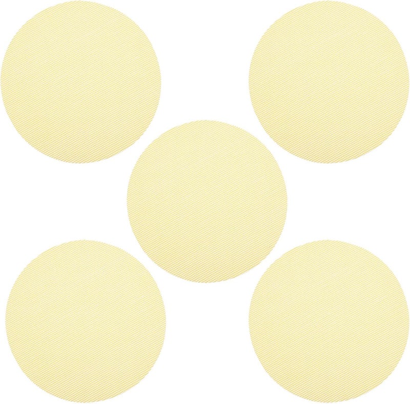 UKCOCO Reusable Silicone Steamer Pads 23cm round Non-stick Steamer Liners High Temperature Resistant 5pcs for Steaming Buns Dumplings Rice Home and Restaurant Use - Image 1