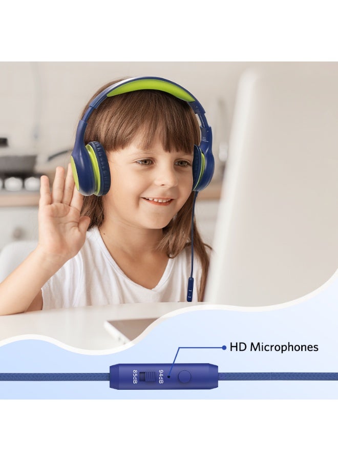 إيرفن سماعات EarFun Kids للأطفال مزودة بميكروفون، سماعات سلكية بحد أقصى لمستوى الصوت 85/94 ديسيبل، خاصية مشاركة الصوت، صوت ستيريو، عصابة رأس قابلة للتعديل، مناسبة للمدرسة والسفر والهاتف والتابلت. - Image 5