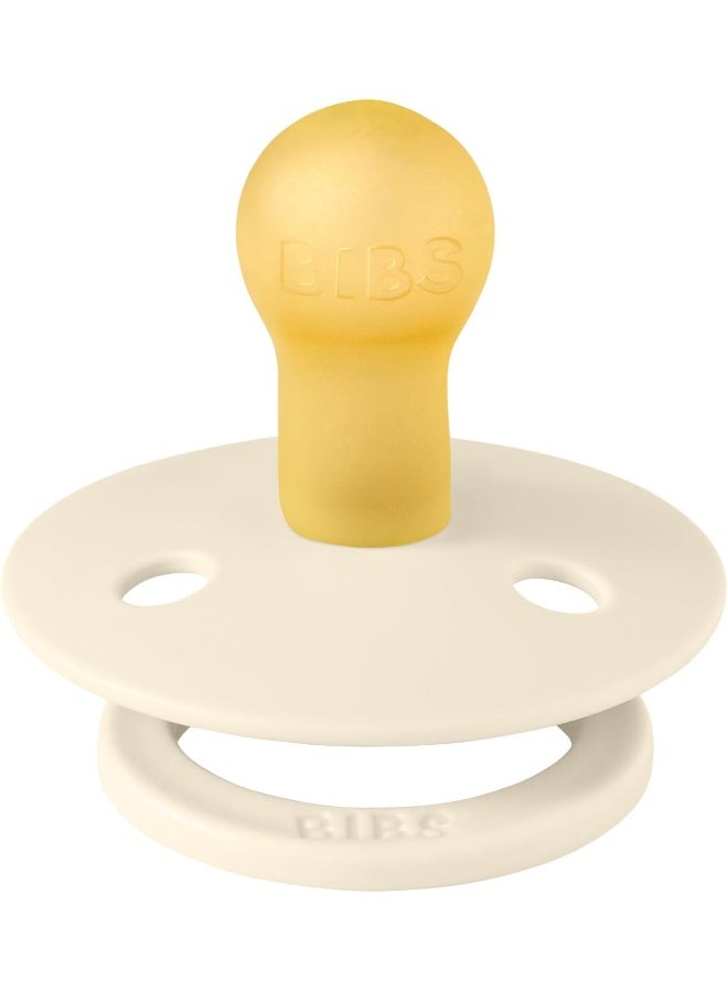 Bibs Pacifier Size 1 - Baby 0-6M (2pcs) - Ivory/Blush - Image 4