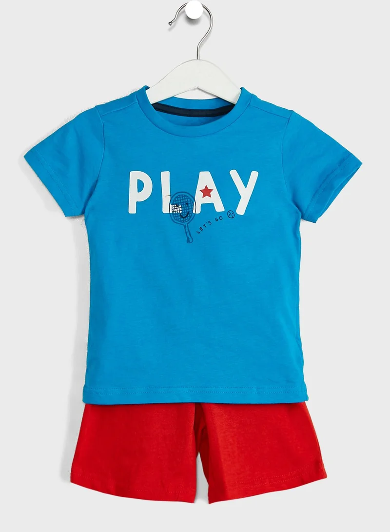 mothercare Kids Play T-Shirt & Shorts Set