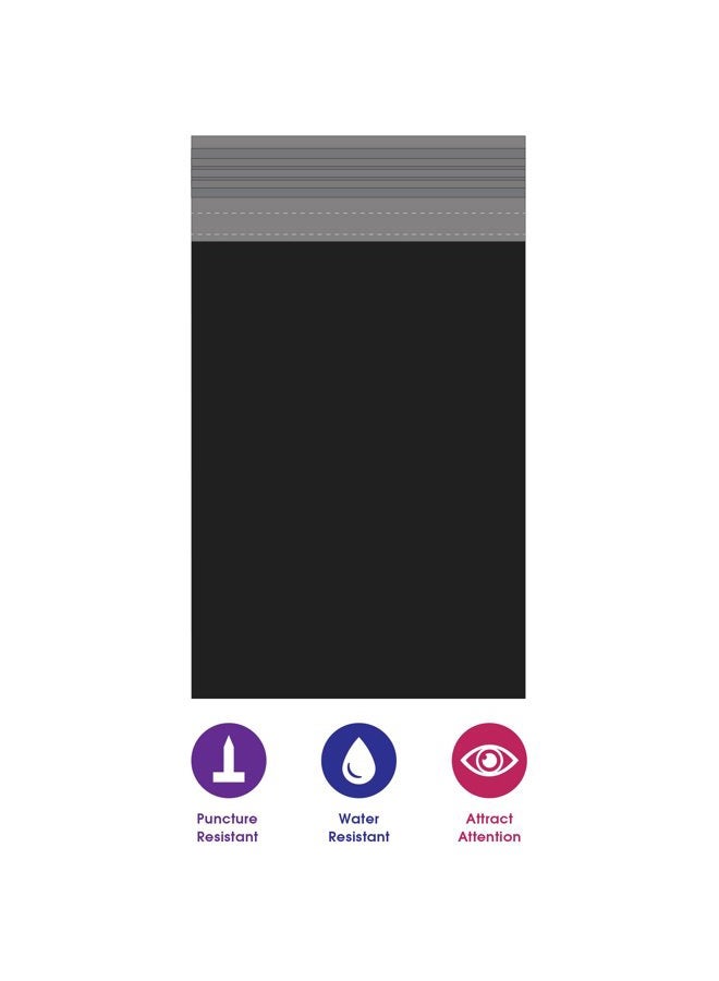 BOX USA BCPM1215BK Poly Mailers, 12" x 15 1/2", Black (Pack of 100) - Image 4