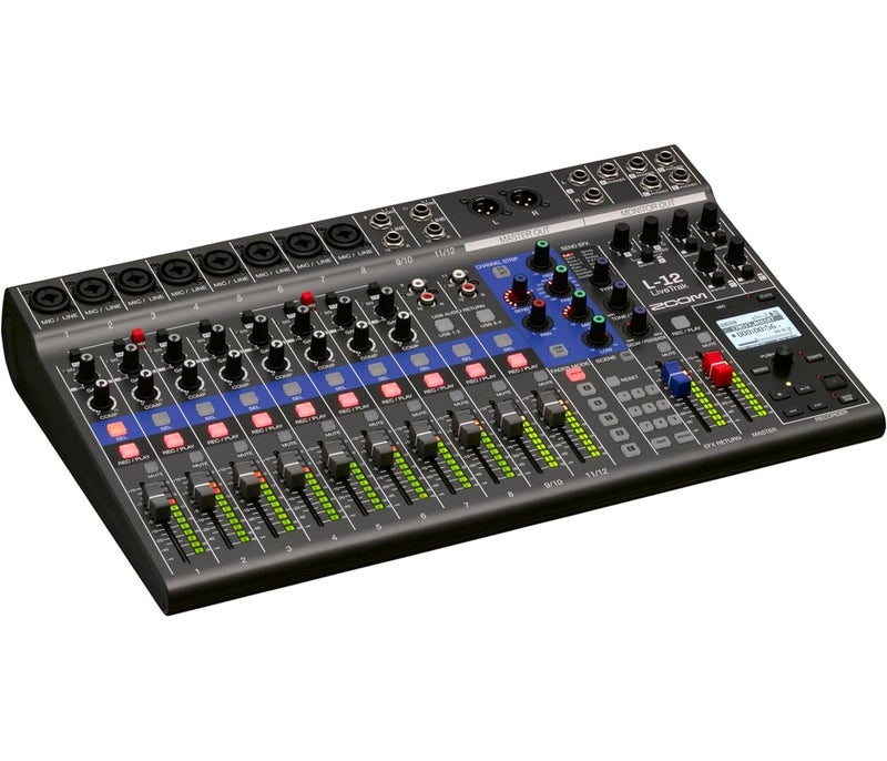 Zoom L-12 LiveTrak Digital Mixer Recorder - 12 Channels - Image 2