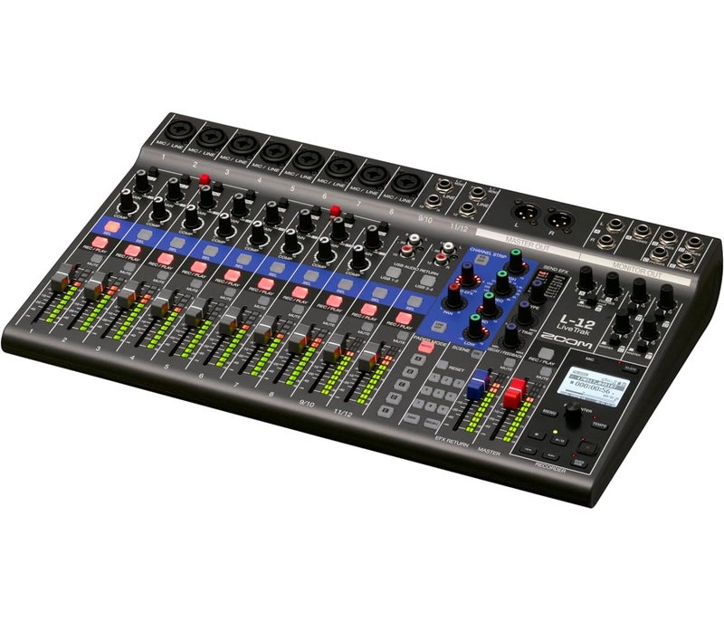 Zoom L-12 LiveTrak Digital Mixer Recorder - 12 Channels - Image 3