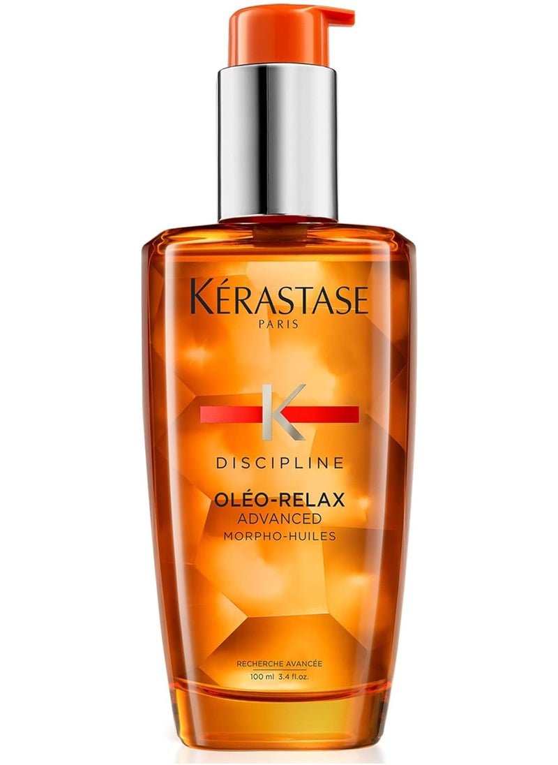KERASTASE - Discipline Oléo-Relax Anti-Frizz Daily Conditioning & Calming Treatment For Voluminous & Unruly Hair Oil Huile Oleo Relax 100ml - Image 1