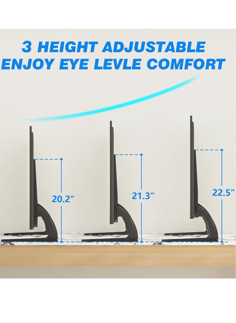 TIGER Universal Table Top TV Stand Base – Height Adjustable TV Legs for Most 32-55 Inch LCD/LED Flat Screen TVs, Max VESA 800x400mm - Image 3