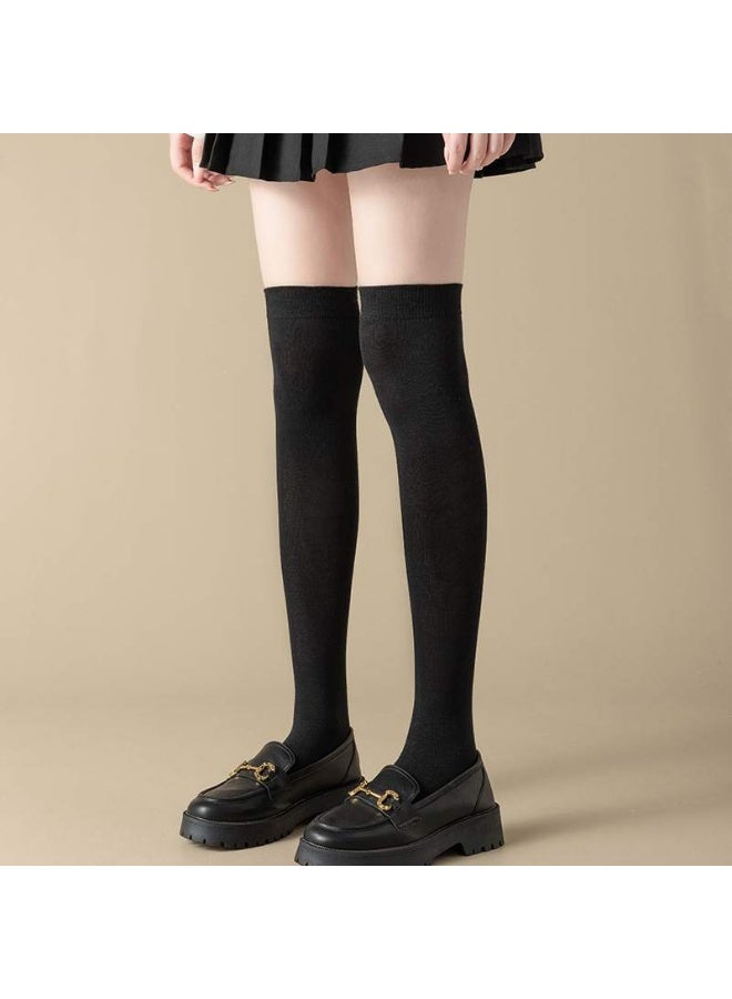 Women's Over-the-Knee Cotton Compression Socks High Elastic Non-Snug Shaping Soft Skin-Friendly Versatile Style - Image 1