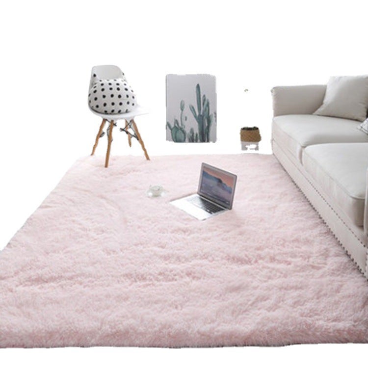 Modern Solid Color Polyester Area Rug for Living Room, Bedroom, and Study - Non-Slip and Easy to Clean - Image 5