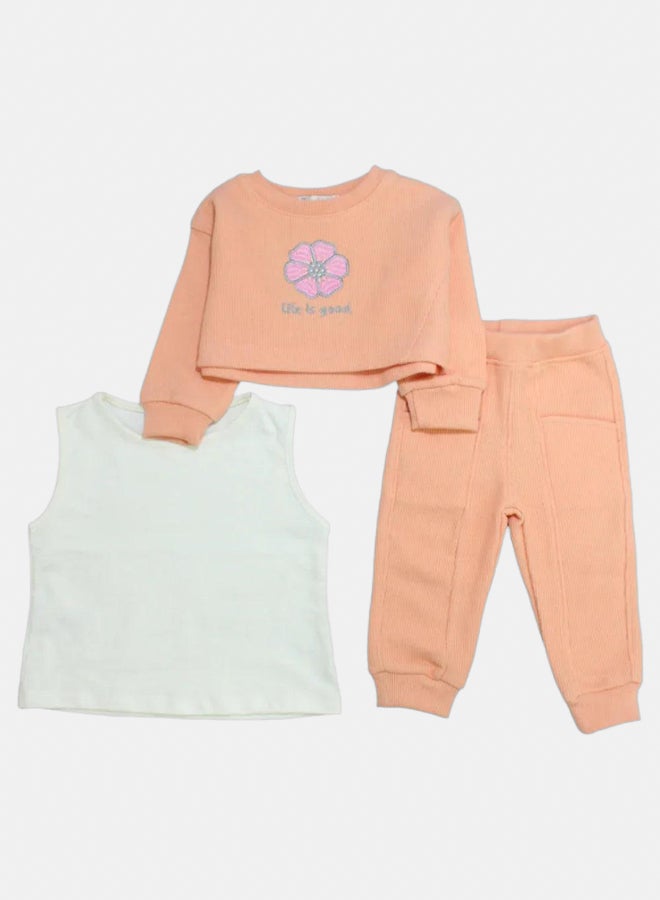 Kids Unisex "Life Is Good" 2-Piece Outfit Set - Image 1