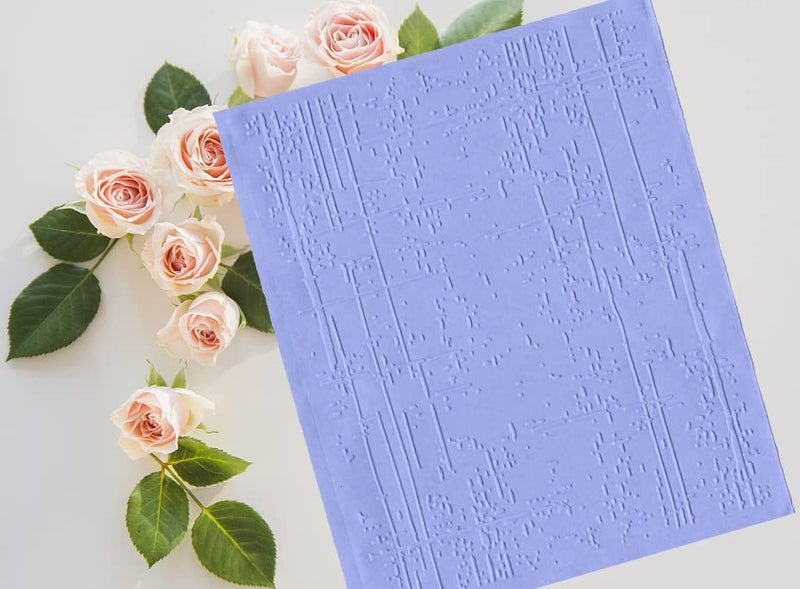 Threetols 3-D Textured Impressions Embossing Folder, Dot Background Embossing Folder for Card Making, Line Frame DIY Plastic Scrapbooking Photo Album Card Paper DIY Craft Decoration Template Mold - Image 5