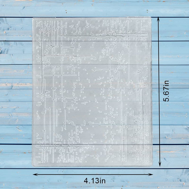 Threetols 3-D Textured Impressions Embossing Folder, Dot Background Embossing Folder for Card Making, Line Frame DIY Plastic Scrapbooking Photo Album Card Paper DIY Craft Decoration Template Mold - Image 2