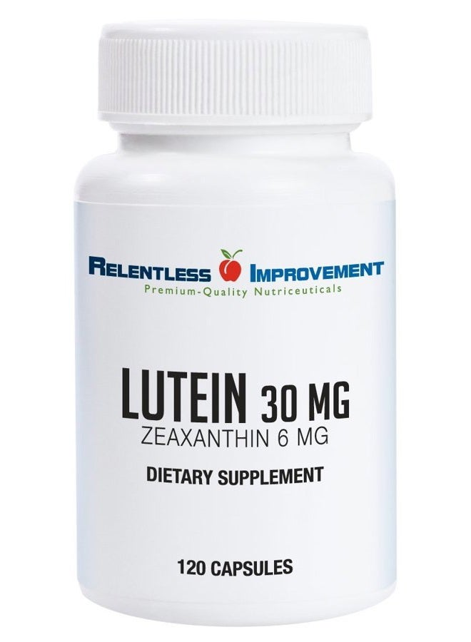 Relentless Improvement Lutein Zeaxanthin 120 vegi-Capsules Natural Source No Fillers 100% Pure Active Material - Image 1