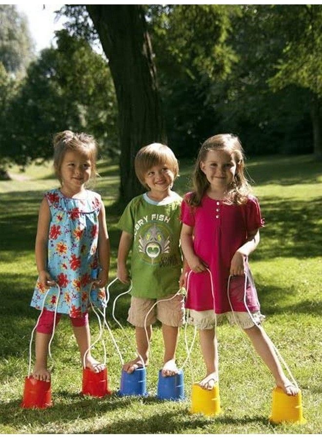 Toy Park Plastic Outdoor Fun Walk Stilts Balance Training Kids Sports Activity Toys 2 (Color May Vary) - Image 3