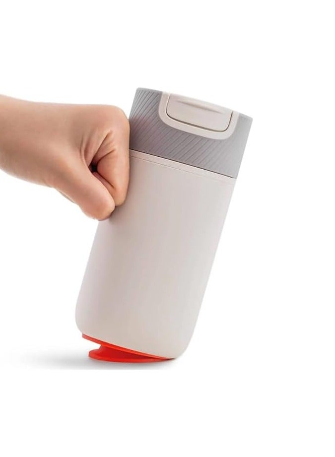 أتش أتش كوب شفط حراري ستورم كوب سفر من الستانلس ستيل، أبيض - Image 1