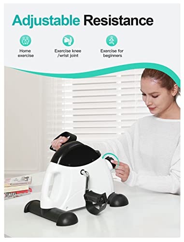 Cyclace Under Desk Bike Pedal Exerciser for Arm/Leg Exercise - Portable Mini Exercise Bike Desk Cycle, Leg Exerciser for Home/Office Workout - Image 3