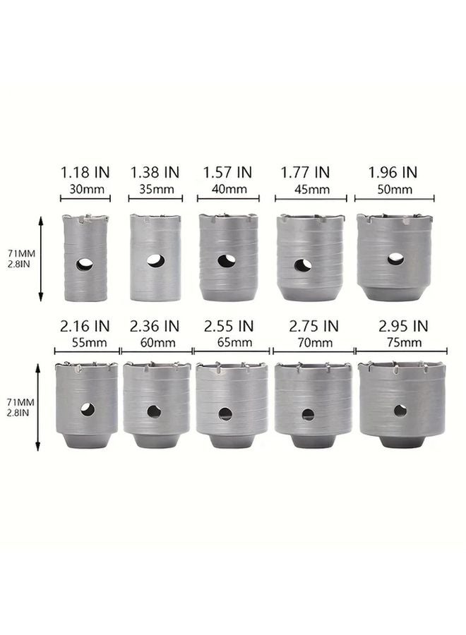 90mm SDS Plus Wall Hole Saw Drill Bit Set For Electric Hammer Concrete Stone Cement - Image 4
