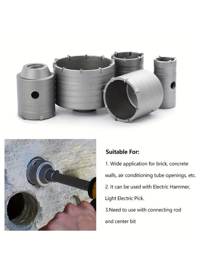 90mm SDS Plus Wall Hole Saw Drill Bit Set For Electric Hammer Concrete Stone Cement - Image 5