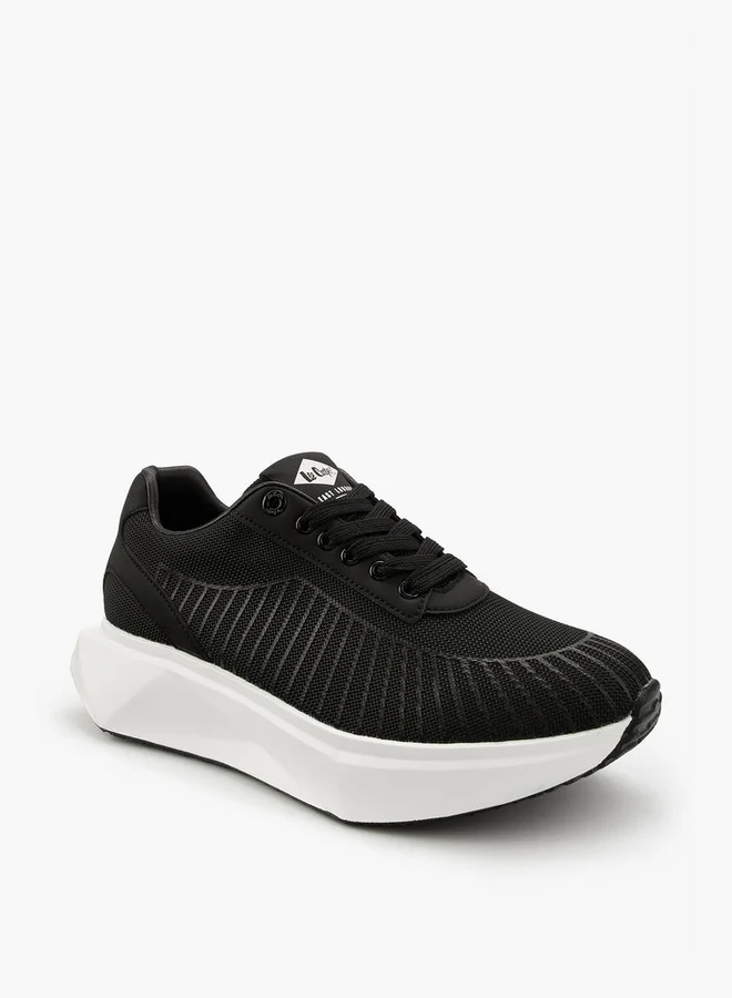 لي كوبر Men's Striped Lace-Up Sneakers