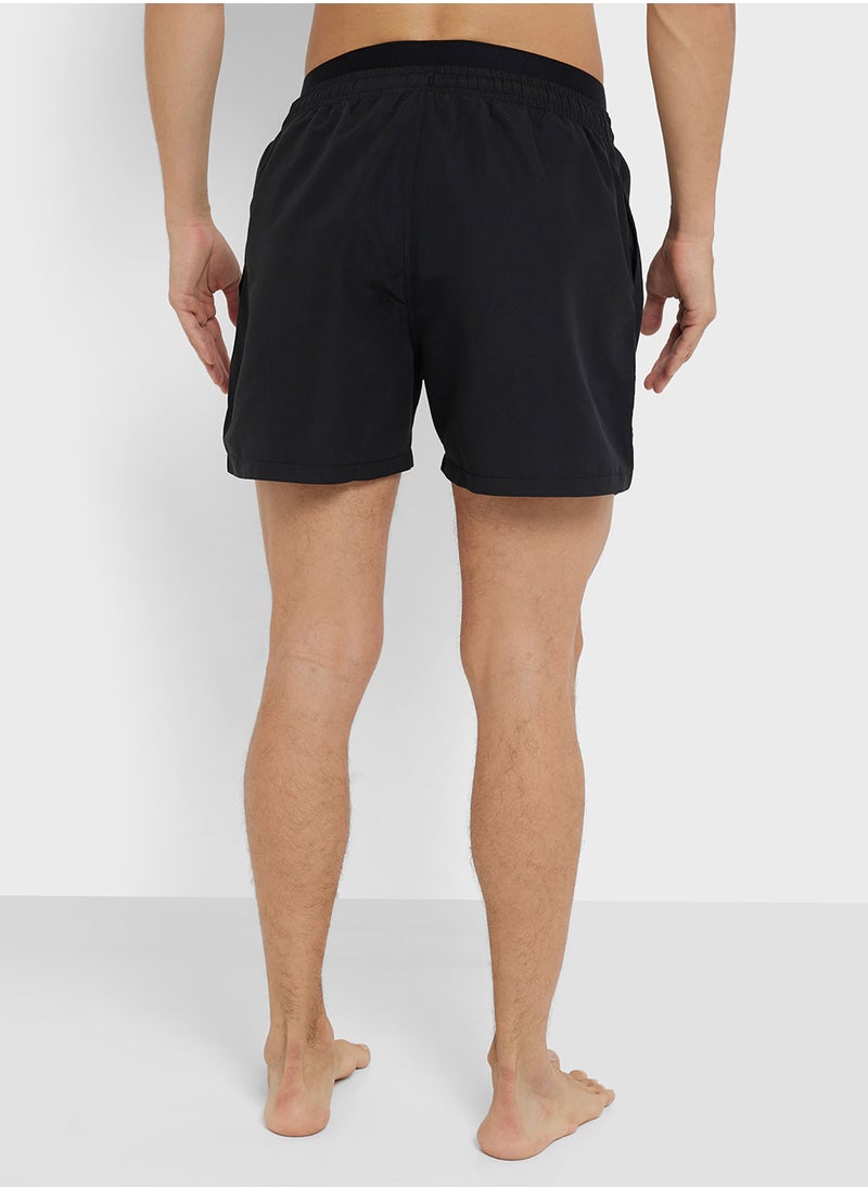 EMPORIO ARMANI Beachwear Logo  Drawstring Shorts  - Image 3