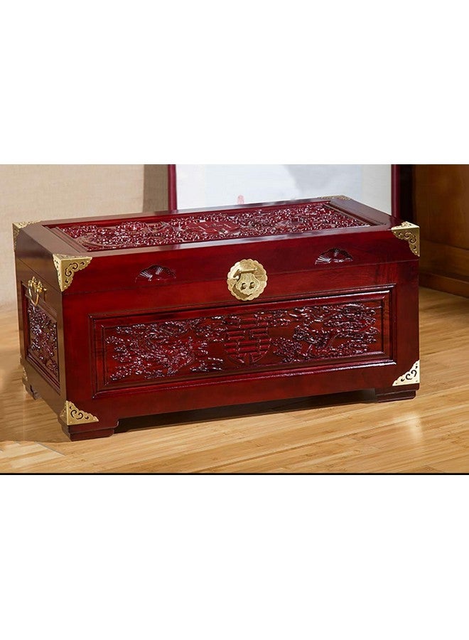 Tiazza 4Pcs Vintage Pure Brass Hollow Cloud Pattern Corner Protectors Antique Hardware Desk Edge Wooden Jewelry Gift Box Cabinet Three Sides Full Encase Corner Guard Gold Tone - Image 5