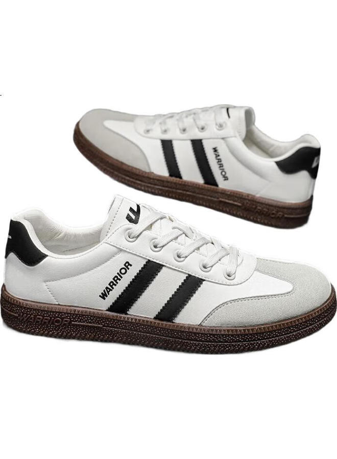 Pull Back أحذية كانفاس للرجال من ووريور أسلوب جديد متعدد الاستخدامات مريحة أحذية رجال بيضاء رمادية سوداء مقاس 41 - Image 2