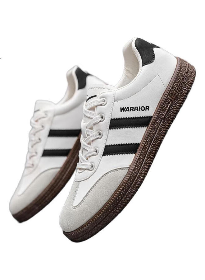 Pull Back أحذية كانفاس للرجال من ووريور أسلوب جديد متعدد الاستخدامات مريحة أحذية رجال بيضاء رمادية سوداء مقاس 41 - Image 3