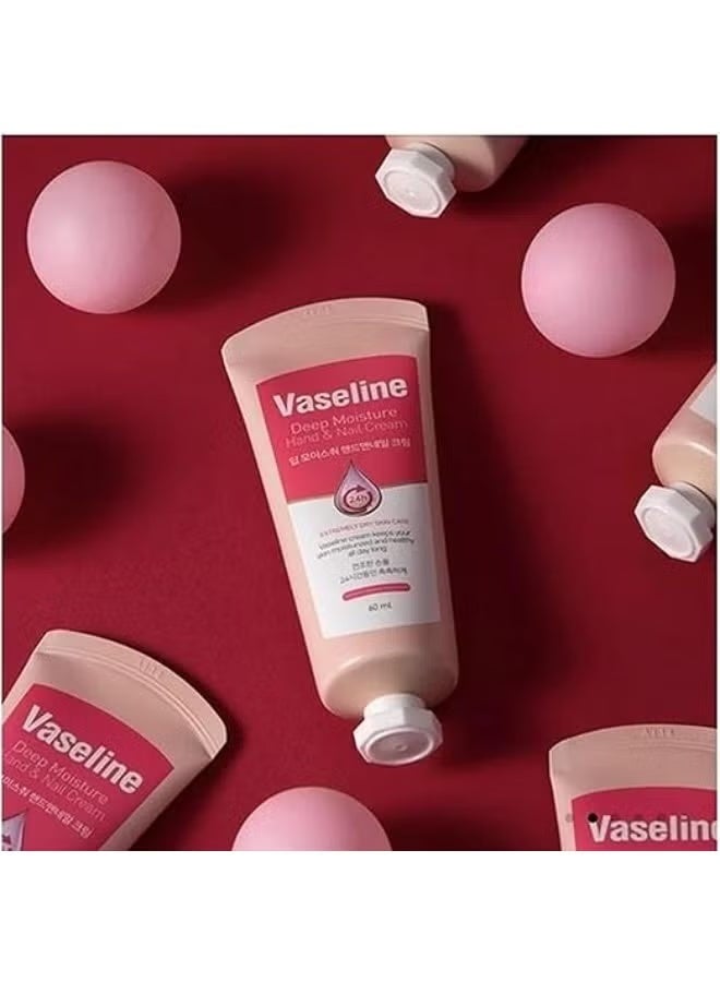 Vaseline 24H Deep Moisture Hand & Nail Cream – Intensive Hydration for Extremely Dry Skin – 60ml Tube - Image 2