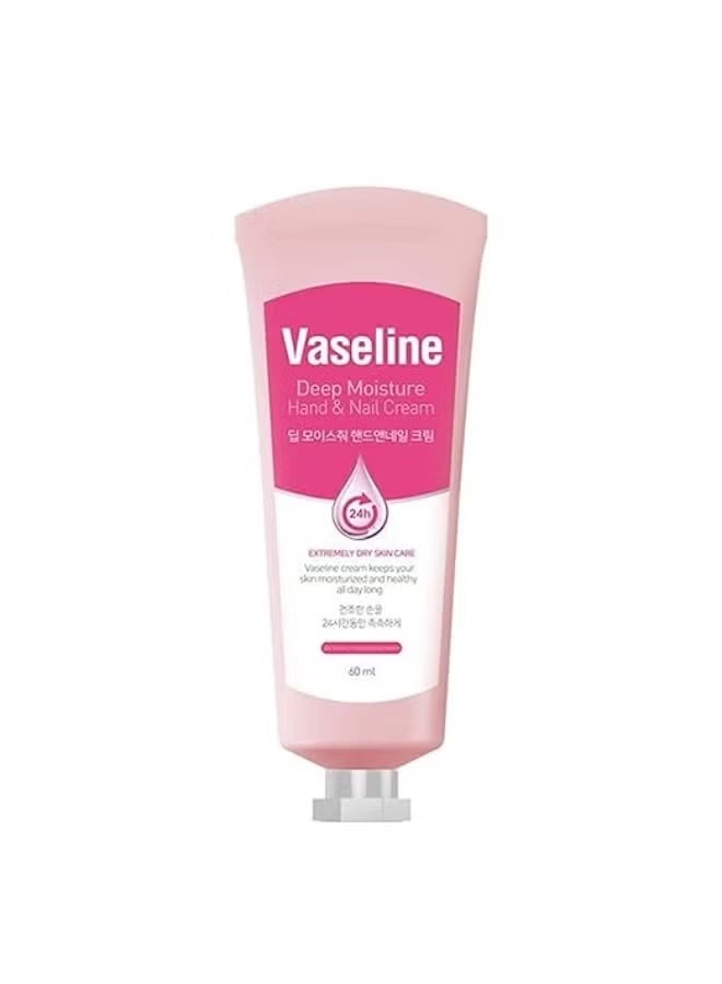 Vaseline 24H Deep Moisture Hand & Nail Cream – Intensive Hydration for Extremely Dry Skin – 60ml Tube - Image 1