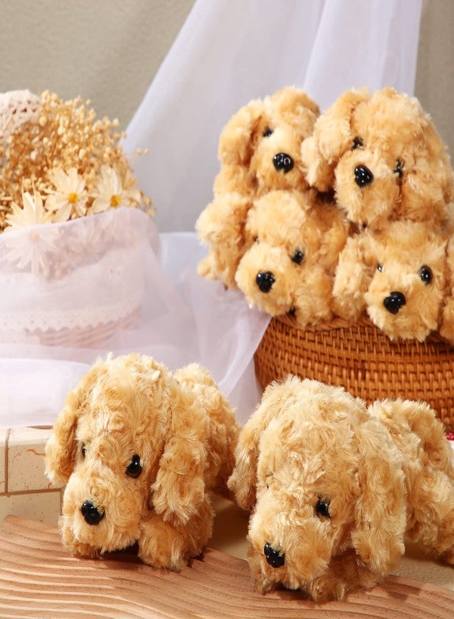 Harrycle 6 Pcs 8 Inch Dog Stuffed Animal Plush Cute Soft Puppy Plush Dog Pillow Toy Fluffy Puppy Set for Kids Girls Baby Shower Birthday Party Favor Room Home Decor - Image 3
