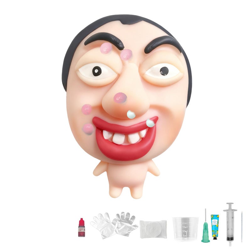 CIYOJA Pimple Popping Toy Squishy Toys Stress Relief Squeeze Toy Reusable Silicone Pimple Popper Fidget Toy Set Soft Squishy Sensory Toy Enjoy ASMR Stress Relief Fun Anxiety Relief Desk Toy Round Face - Image 3