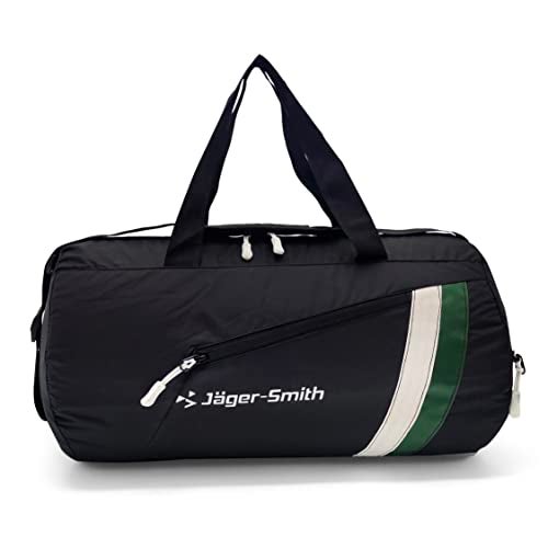 Jager_Smith Jager-Smith GB 900 Multipurpose Gym Bag with Shoe Compartment (Black, White & Green) - Image 1