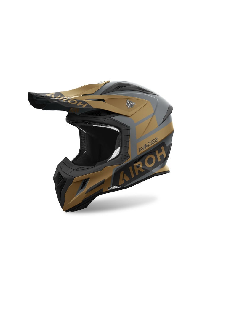 Airoh خوذة أفييتور إيس 2 ساكي جولد ماتي - Image 1