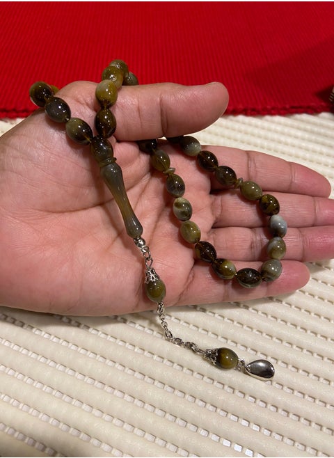Faturan Bakelite Prayer Beads For Men 33 Beads Size 8mm x 10.5mm