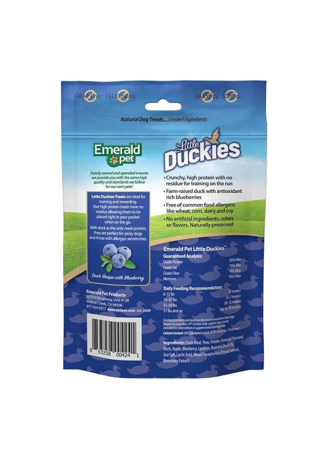 Emerald Pet Little Duckies Crunchy Natural Roasted Duck Dog Treats, Made in USA - Image 2