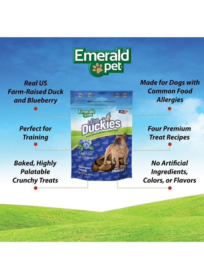 Emerald Pet Little Duckies Crunchy Natural Roasted Duck Dog Treats, Made in USA - Image 4