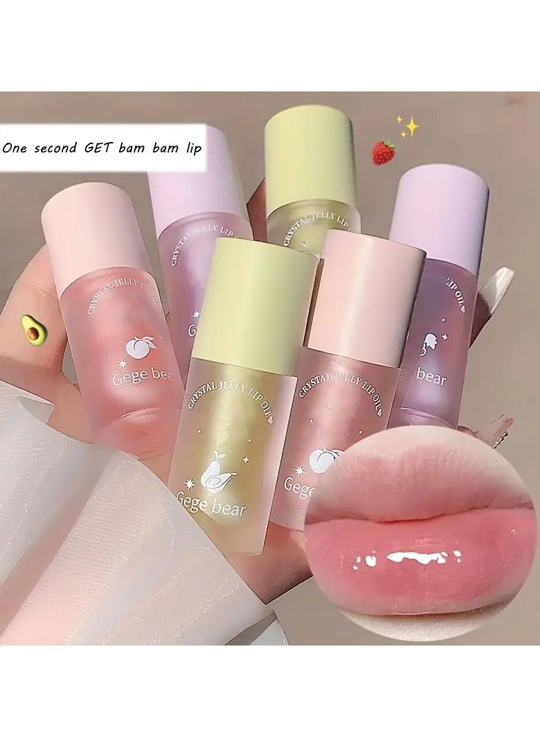 Gege bear GG Water Feeling Jelly Lip Oil - Moisturizing And Hydrating Lip Gloss For Lightening Wrinkles And Non-cracking Valentine's Day Gifts - Image 3