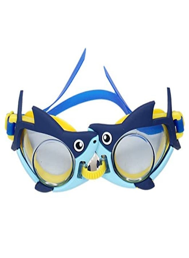 EKAN Cartoon Design Anti Fog UV Protection Swimming Goggles with Cover for Kids Boys and Girls Multicolor - Image 2